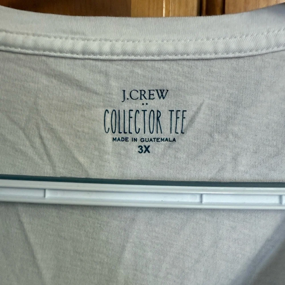 J. Crew White Festive Collector Tee Christmas Tree Long Sleeve - Picture 6 of 6